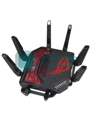 Маршрутизатор ASUS GT-BE19000, черный/красный, 90IG0850-MO9A0V