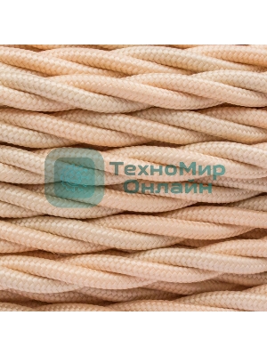 Провод ретро Bironi B1-434-719-50 3х1.5 матовый золото песочное (уп. 50 м)