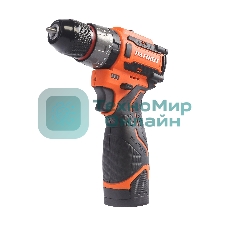 Дрель-шуруповерт аккумуляторная PATRIOT BR 467h BL, 2 АКБ Li-Ion, 16.8 В, 2,0 Ач, 70Нм, удар, 2 скорости, кейс, БЕСЩЕТОЧНЫЙ ЭД