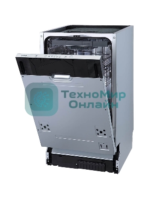 Посудомоечная машина встраиваемая Gorenje GV520D17S, загрузка 10 комплектов, стандартный мотор, регулировка верхней корзины по высоте, 3 корзины, кнопочное управление, звуковой сигнал завершения цикла, автооткрывание дверцы, половинная загрузка, полный AquaStop, энергоэффективность А+++, уровень шума 47 дБ, белый
