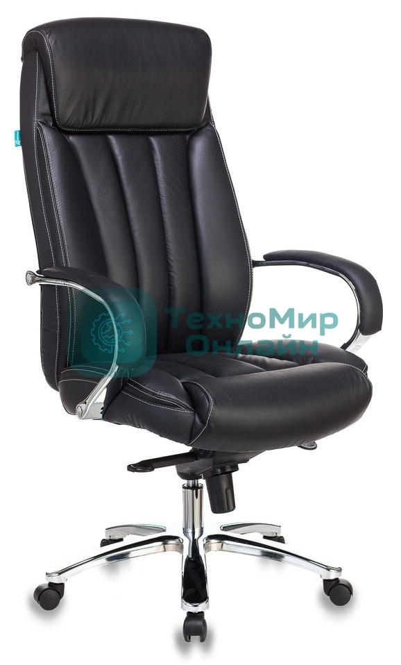 Кресло Бюрократ T-9922SL/BLACK черный, кожа