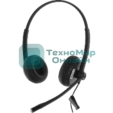 Гарнитура проводная YEALINK YHS34 Dual Дуо, Проводная, HD звук, QD, RJ9, шт