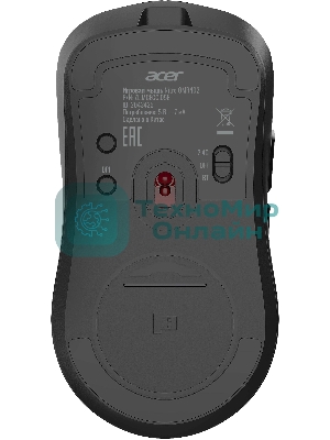 Мышь беспроводная/проводная Acer Nitro OMR402 черный, 26000 dpi, радиоканал, Bluetooth, USB, кнопки - 5