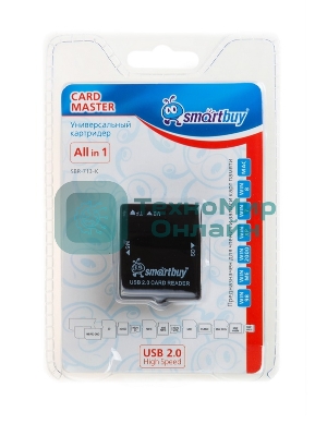 Кард-ридер Smartbuy черный (SBR-713-K)