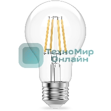 Лампа филам. Gauss Filament 9Вт цок.:E27 груша св.свеч.бел.нейт. (упак.:10шт) (22229)