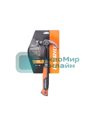 Молоток-гвоздодер цельнокованый Patriot FCH 450, кругл.боек 450 гр, 50-58 HRC, фиберглас.рукоять, прямой гвоздодер малый вес, компактный размер, антивибрацион.система, магнитный гвоздодержатель, 775 гр