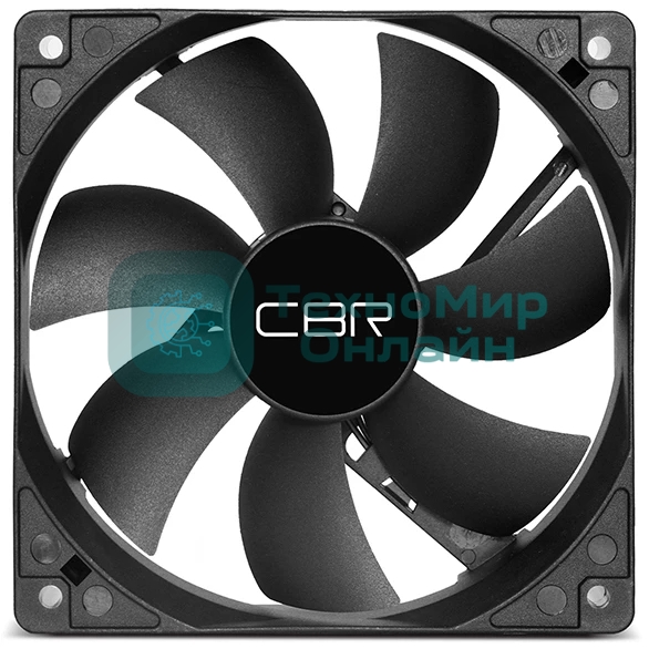 Вентилятор для корпуса CBR CBR-CF-8025-1600B черный, 80 мм, 1600 об/мин, 25 дБ, 3 pin