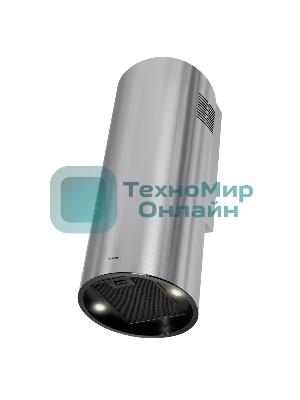 Вытяжка островная Maunfeld Drum Wall 35 нержавеющая сталь, 32.5 см, 850 куб. м/ч, 48 дБ