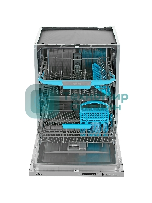 Встраиваемая посудомоечная машина Korting KDI 60140, нержавеющая сталь, 59.8 см, 14 компл., 49 дБ, класс A++