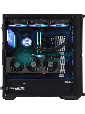 Компьютерный корпус ZALMAN Z10 PLUS, ATX, черный, WINDOW, 2x3.5
