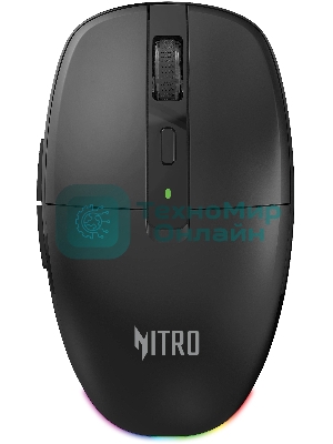 Мышь беспроводная Acer Nitro OMR400 черный, 3200 dpi, радиоканал, Bluetooth, USB, кнопки - 6