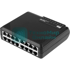 Коммутатор Netis ST3116P неуправляемый настольный 16x10/100