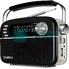 Радиоприемник SVEN SRP-505 (4 Вт, FM/AM/SW, USB, SD/microSD, Bluetooth, 1200 мА·ч)черный