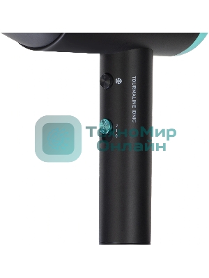 Фен VITEK VT-1324 черный/зеленый, 2200 Вт, ионизация