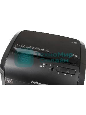 Шредер Fellowes Powershred 10M FS-4630601 DIN P-5, 2х15мм, 10лст., 19лтр., Safety Lock, с микрорезкой
