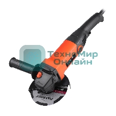 Машина углошлифовальная (УШМ) PATRIOT AG 135L, диск 125мм, 950Вт, 11000об/мин, дополнительная рукоятка, быстрая замена щеток, фиксация кнопки включения