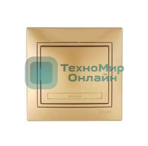 Выключатель 1-кл. СП Мира 10А IP20 метал. зол. LEZARD 701-1313-100