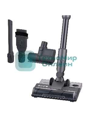 Пылесос вертикальный Polaris PVCS-4010 серый, питание от аккумулятора, 150 Вт, уборка суxая/влажная, пылесборник 0.45 л