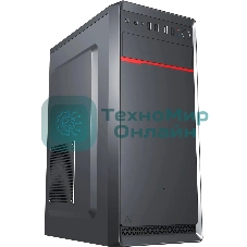 Компьютерный корпус Digma DCC-MD302 черный без БП ATX 1x80мм 3x120мм 2xUSB 2.0 2xUSB 3.0 audio