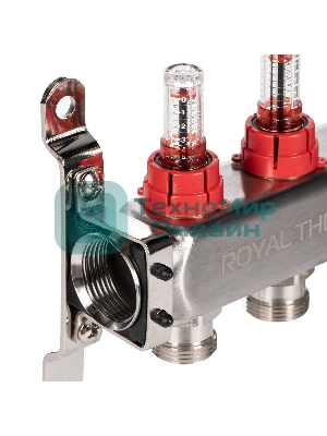 Коллектор Royal Thermo нерж. в сборе с расходомерами 1