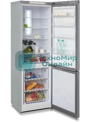 Холодильник Бирюса Б-M960NF металлик двухкамерный 240/100л морозилка снизу, No Frost