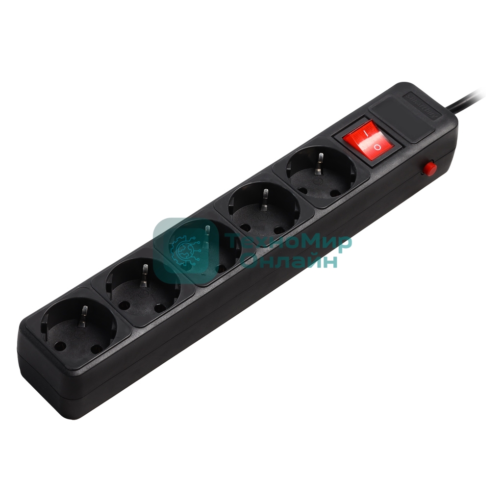 Сетевой фильтр Smartbuy (SBSP-5-50-K) 5 гн х 5,0 м черный