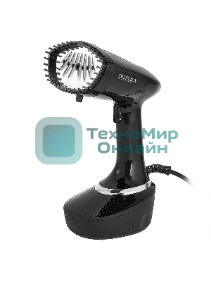 Отпариватель Delta LUX DE-3200P черный, 1500 Вт, 30 г/мин, 400 мл