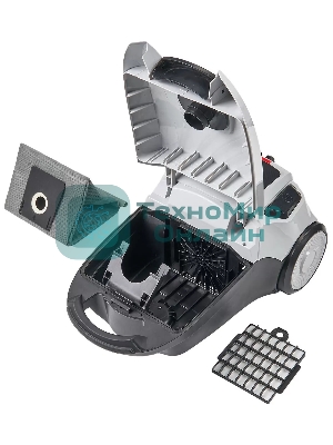 Пылесос IDEAL VC-2000 серый, 450/2000 Вт, уборка сухая, пылесборник мешок 2.3 л