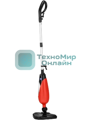 Швабра паровая Kitfort КТ-3939 1300Вт красный/черный