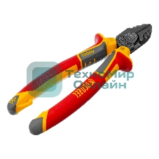 Бокорезы Denzel диэлектрические рукоятки, до 1000 В, трехкомпонентные рукоятки, 180 мм