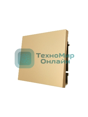 Выключатель 1-кл. СП ZIMA IP20 10А безвинт. зажим зол. LEZARD 704-3688-100QC