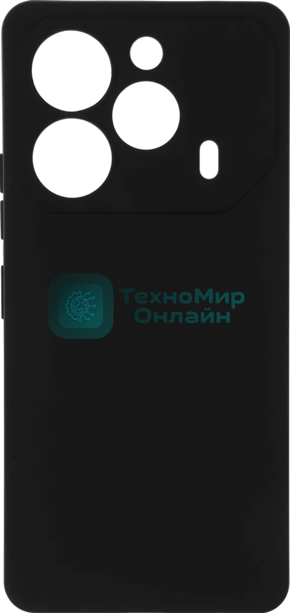 Чехол (клип-кейс) BoraSCO для Tecno Pova 6/6 Pro Silicone Case черный (73173)