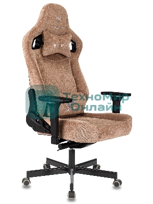 Кресло игровое Knight Hunter светло-коричневый Alfa 731 крестов. металл