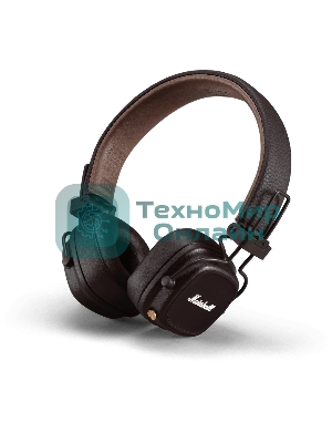Беспроводные/проводные наушники Marshall Major V коричневый, накладные, Bluetooth + проводной, беспроводная зарядка, до 100 ч