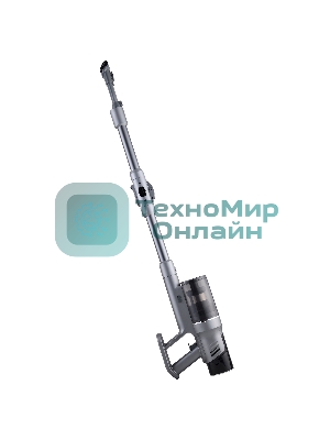 Пылесос вертикальный Polaris PVCS-4010 серый, питание от аккумулятора, 150 Вт, уборка суxая/влажная, пылесборник 0.45 л