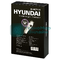 Машинка для стрижки Hyundai H-HC7111 серебристый/черный 3Вт (насадок в компл:3шт)
