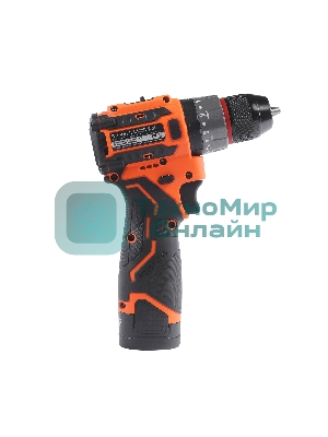 Дрель-шуруповерт аккумуляторная PATRIOT BR 467h BL, 2 АКБ Li-Ion, 16.8 В, 2,0 Ач, 70Нм, удар, 2 скорости, кейс, БЕСЩЕТОЧНЫЙ ЭД