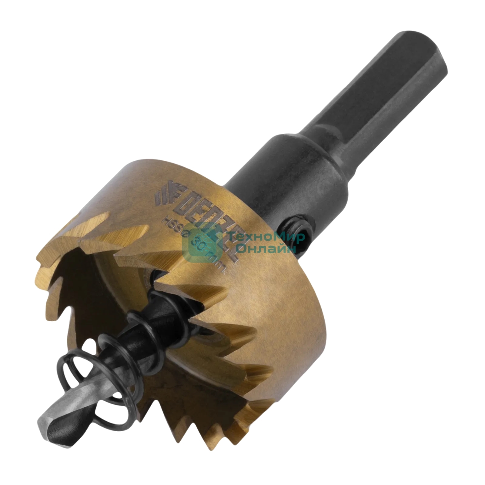 Коронка по металлу Denzel HSS, 30 мм, нитридтитановое покрытие