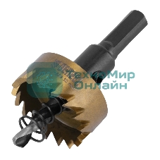 Коронка по металлу Denzel HSS, 30 мм, нитридтитановое покрытие