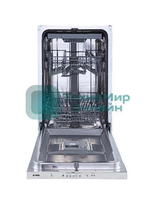 Посудомоечная машина встраиваемая Gorenje GV520D17S, загрузка 10 комплектов, стандартный мотор, регулировка верхней корзины по высоте, 3 корзины, кнопочное управление, звуковой сигнал завершения цикла, автооткрывание дверцы, половинная загрузка, полный AquaStop, энергоэффективность А+++, уровень шума 47 дБ, белый
