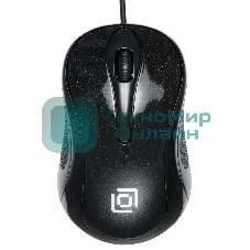 Мышь проводная Oklick 385M черный, 1000 dpi, USB, кнопки - 3