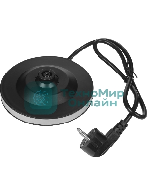 Чайник электрический Hyundai HYK-G5501 1.7 л, 2200 Вт, серебристый/черный