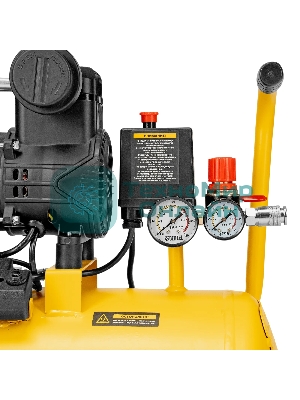 Компрессор безмасл. малошумный Denzel DLP-950/24, 950 Вт, 24 л, 2850 об/мин, 170 л/мин