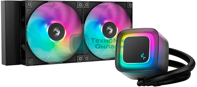 Система жидкостного охлаждения DeepСool LE240 V2 черный (R-LE240-BKAMMC-G-2)