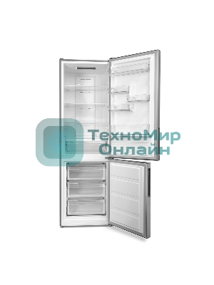 Холодильник Centek CT-1732 NF нержавеющая сталь двухкамерный 229/79л морозилка снизу, No Frost