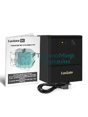 Источник бесперебойного питания ExeGate Power NB-2200.LED.AVR.8C13 (2200VA/1300W, LED, AVR, 8*C13, батарея 12V 9Ah - 2 шт., металлический корпус, Black)