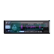 Автомагнитола AURA STORM-525BT, 1 DIN, Bluetooth, USB Type-A, AUX, пульт ДУ