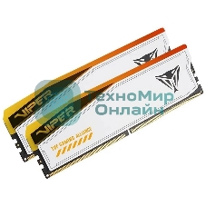 Оперативная память Patriot Viper Elite 5 TUF Gaming, DDR5, 48GB (2x24 GB), 6000 MHz, CL36, DIMM, радиатор, RGB, белый
