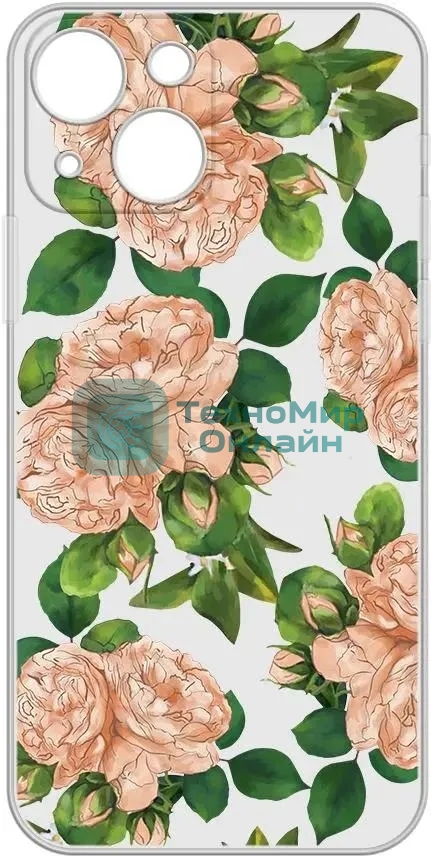 Чехол (клип-кейс) GRESSO Air для Apple iPhone 13 прозрачный/рисунок gr17aaae9098