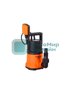 Дренажный насос Вихрь ДН-400 68/2/1 400 вт, глуб-8 м, max-11,3 м/час,частицы-5 мм